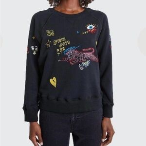 MOTHER Black Graphic Women's Sweater